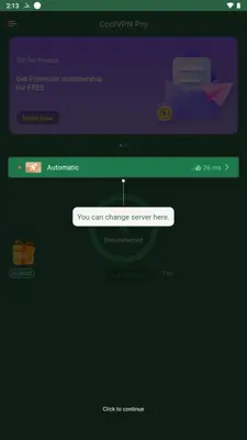 Cool VPN Pro android App screenshot 1